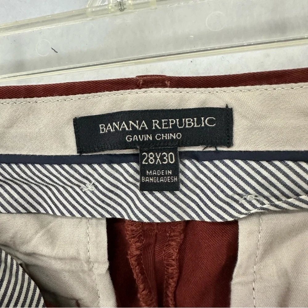 Banana Republic Gavin Chino Pants Men’s 28x30‎ Red
